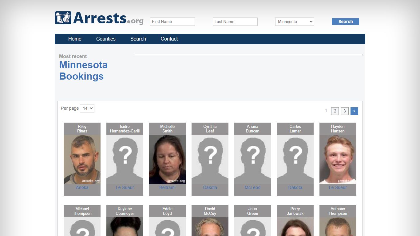 Minnesota Arrests and Inmate Search